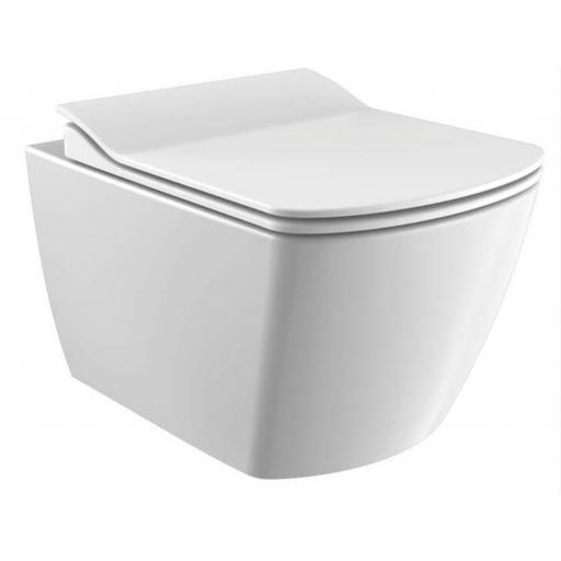Унитаз подвесной безободковый с биде Creavit ELEGANT EG321-00CB00E-0000 с сиденьем Soft Close